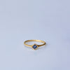 Rhombus ring - 18k solid gold & Sapphire