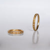 Diamond band ring - 18k solid gold & diamonds