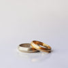Triangle wide Wedding Ring - solid gold