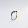 Floating Black Taper Ring - 18k gold & Diamonds