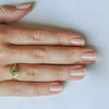 Diamond ring - 18k solid gold & black diamond