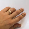 Cushion Diamond Ring - 18k solid gold & Diamondss