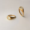 Diamond drop Ring - 18k gold & Diamond