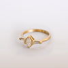 White Dragonfly ring - 18k gold & diamonds