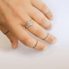 White Dragonfly ring - 18k gold & diamonds