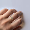 White Lotus Ring - 18k gold & Marquise Diamond