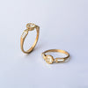 Octagon Taper Ring - 18k gold & Diamonds