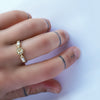 Octagon Taper Ring - 18k gold & Diamonds