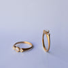 Double Rhombus Ring - 18k solid gold & Diamonds