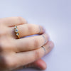 Double Rhombus Ring - 18k solid gold & Diamonds