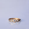 Double Rhombus Ring - 18k solid gold & Diamonds