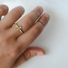 Floating Taper Ring - 18k gold & Diamonds