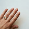 Fancy Baguette Ring - 18k gold & Sky Topaz
