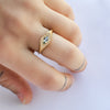 Marquis ring - 18k solid gold & Aquamarine