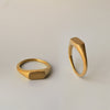 Rectangle ring - 18k solid gold