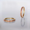 Band Ring - gold & Rubies