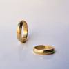 Triangle wide Wedding Ring - solid gold