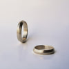 Triangle wide Wedding Ring - solid gold