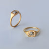 Cushion Diamond ring - 18k solid gold & Diamonds