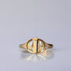Royal Geometric Ring - 18k gold & Diamonds