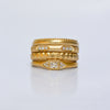 Princess ring - 18k solid gold & diamonds