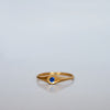 sapphire drop Ring - 18k gold