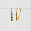 Decorated earrings - 18k solid gold & black diamonds