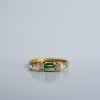 Butterfly Ring - 18k gold with Green Sapphire & diamonds