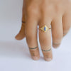 Blue Lotus Ring - 18k gold, Sapphire & Diamonds Hand